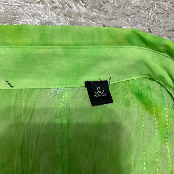 SOLD- Vintage neon Y2K blouse - Picture 10 of 10
